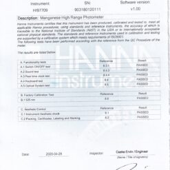 Máy Quang Đo Mangan Thang Cao Trong Nước Sạch Hanna HI97709 9 may quang do mangan thang cao trong nuoc sach hanna hi97709 4