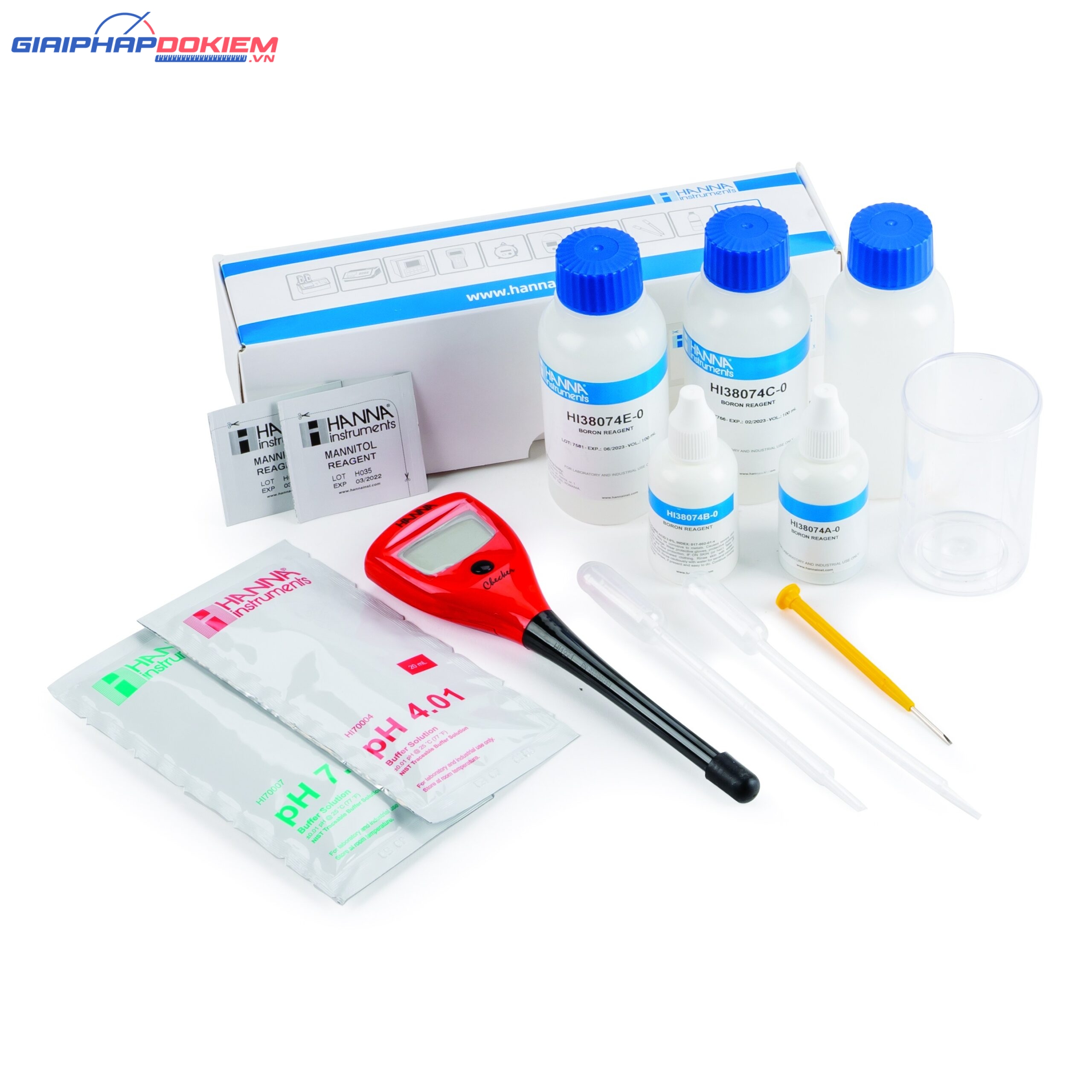 Thuốc Thử Boron Dùng Cho HI38074, 100 Lần Đo Hanna HI38074-100 1 Thuốc Thử Boron Dùng Cho HI38074, 100 Lần Đo Hanna HI38074-100