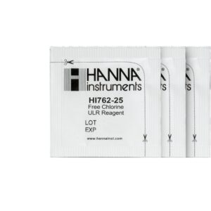 THUỐC THỬ CHO CHECKER ĐO CLO DƯ THANG SIÊU THẤP HI762, 25 gói Hanna HI762-25