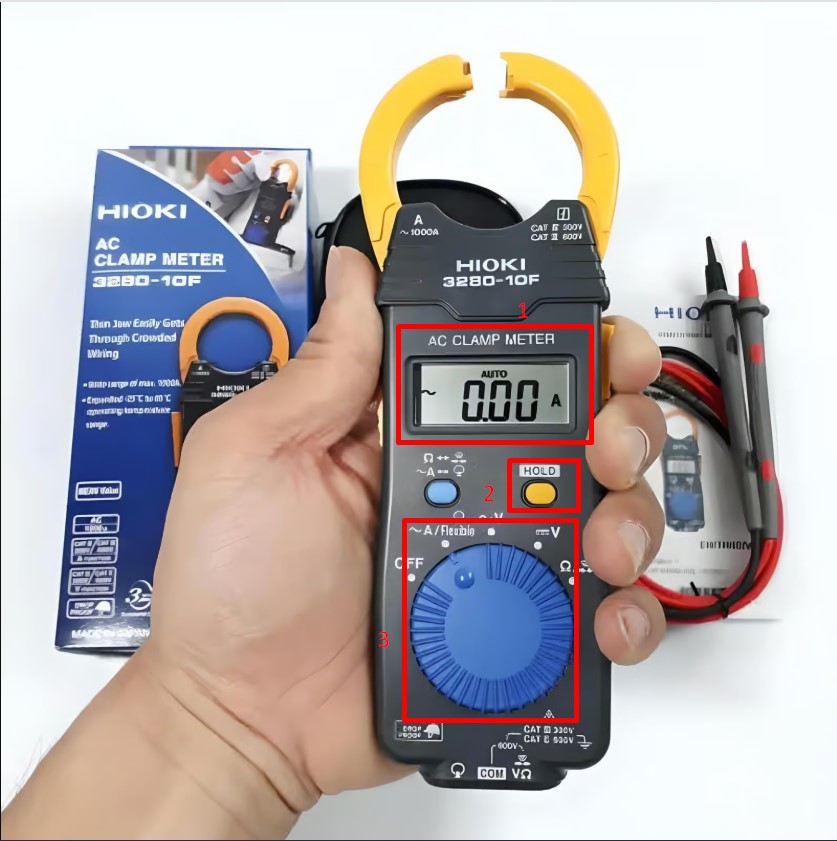 Hướng Dẫn Sử Dụng Ampe Kìm Hioki 3280 Chính Xác Và Hiệu Quả 6 Mô tả cấu tạo của ampe kìm Hioki 3280-10F