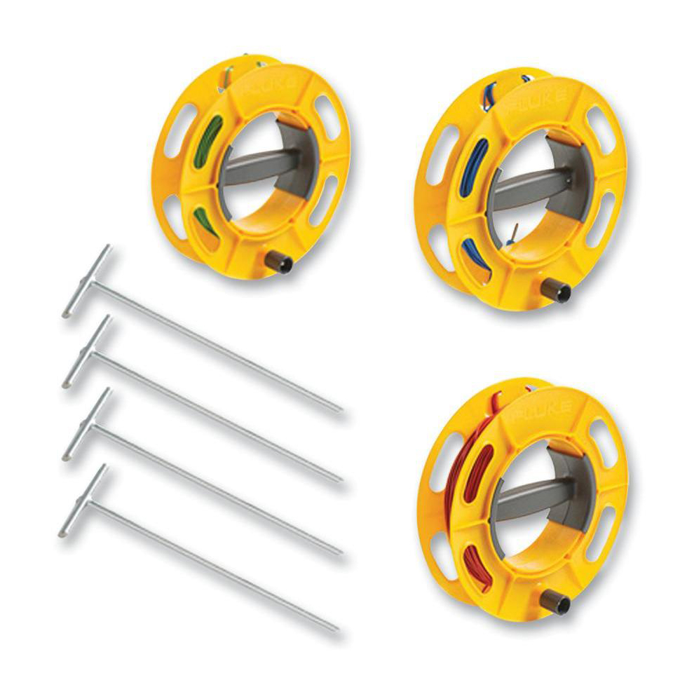 Bộ cọc và dây đo điện trở đất 4 cực FLUKE ES-162P4-2 4 Bộ cọc và dây đo điện trở đất 4 cực FLUKE ES-162P4-2 - Ảnh 2