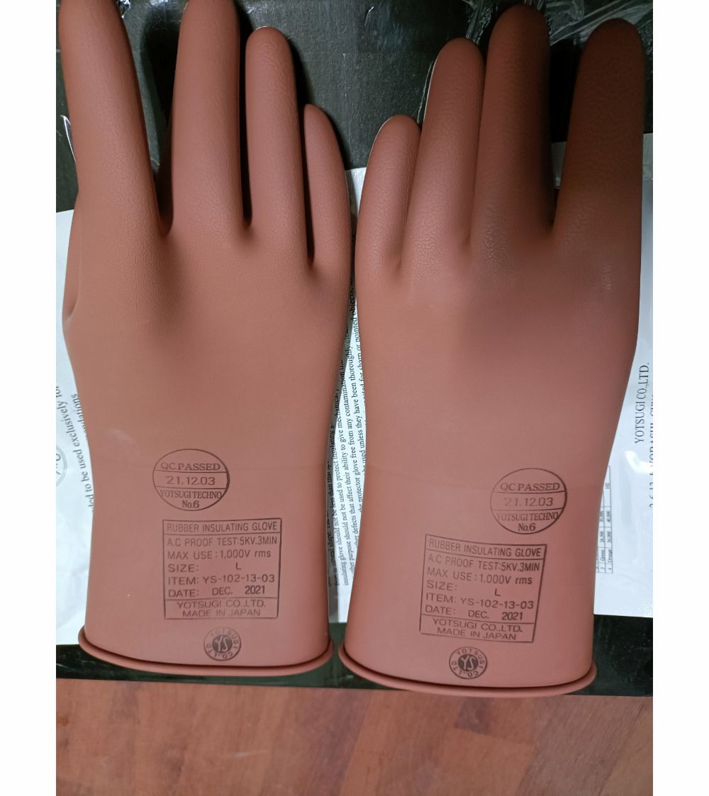 Găng Tay Cách Điện Hạ Thế Yotsugi YS102-13-03 (1000V) 10 Găng Tay Cách Điện Hạ Thế Yotsugi YS102-13-03 (1000V) - Ảnh 5