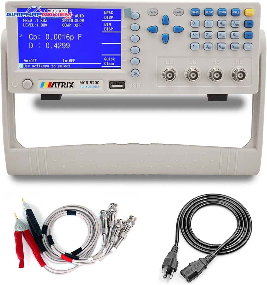 Máy đo LCR độ chính xác cao Matrix MCR-5200 8 Máy đo LCR độ chính xác cao Matrix MCR-5200 - Ảnh 4