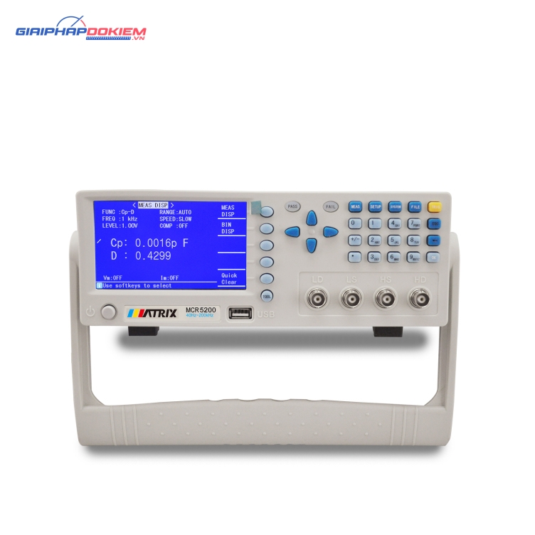 Máy đo LCR độ chính xác cao Matrix MCR-5200 7 Máy đo LCR độ chính xác cao Matrix MCR-5200 - Ảnh 3