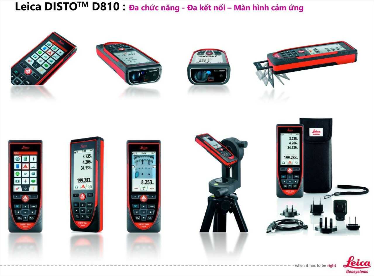 Máy đo khoảng cách laser Leica DISTO D810 200m 10 Máy đo khoảng cách laser Leica DISTO D810 200m - Ảnh 5