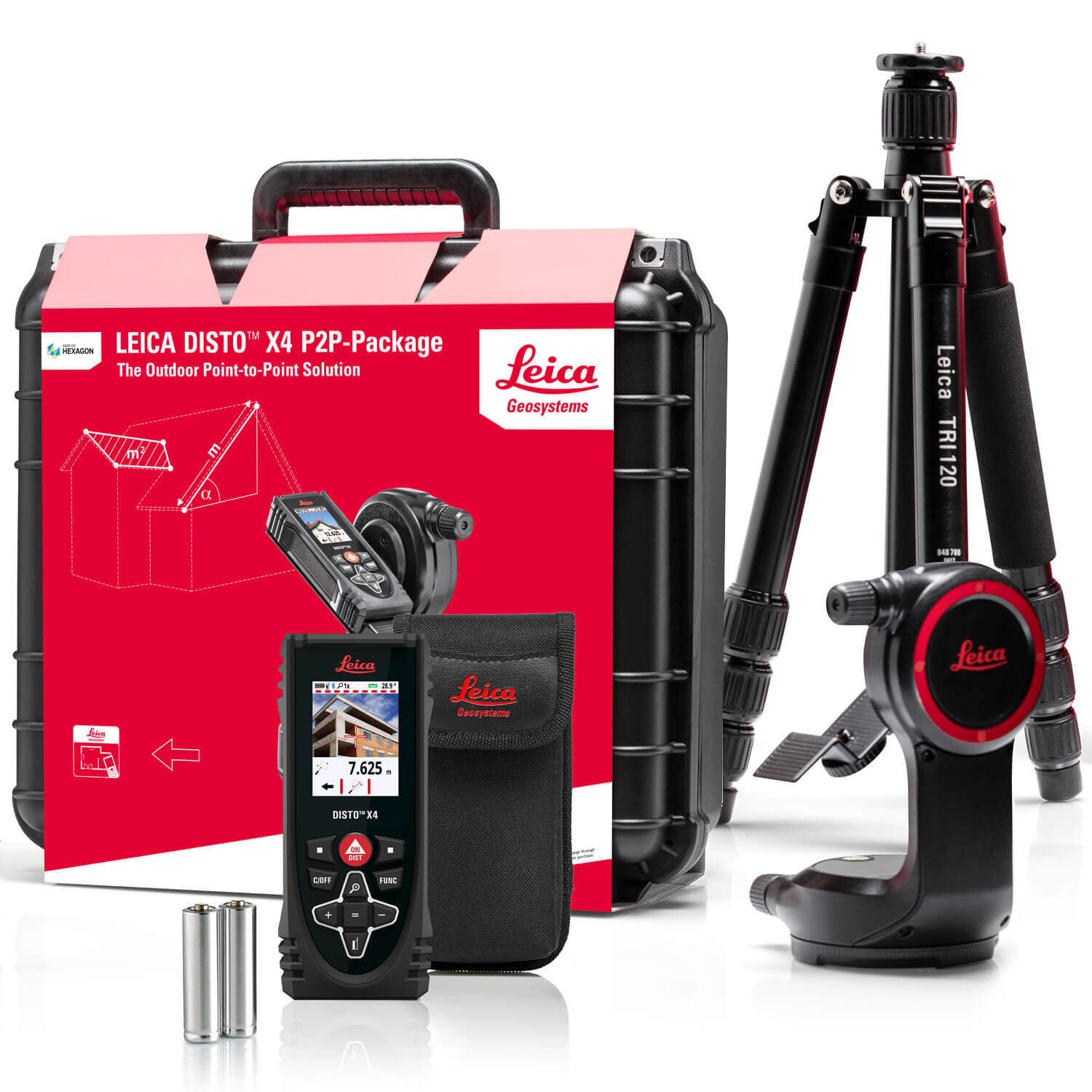 Máy đo khoảng cách laser Leica DISTO X4 Package 150m 2 Máy đo khoảng cách laser Leica DISTO X4 Package