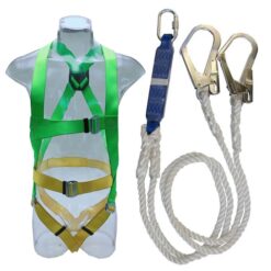 Dây an toàn toàn thân và dây treo giảm sóc 1 móc thép ADELA H4501+EW31 14 bo day dai toan than adela h4501 ef32