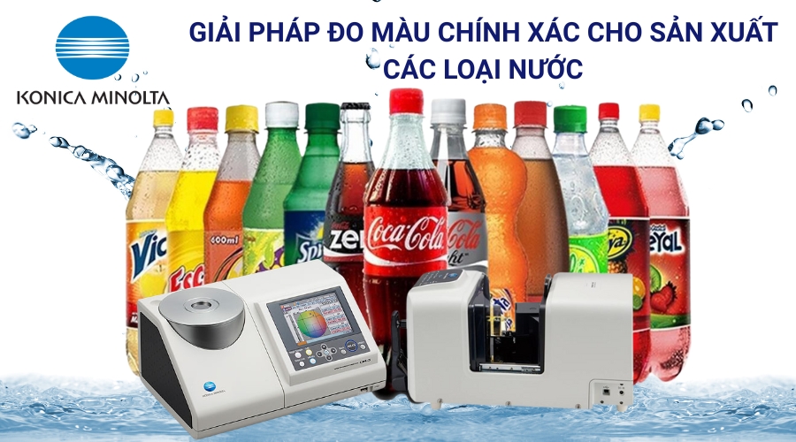 Giải Pháp Đo Màu Chính Xác Cho Sản Xuất Các Loại Nước - Máy Đo Màu Konica Minolta 10 Giải pháp đo màu chính xác cho sản xuất các loại nước