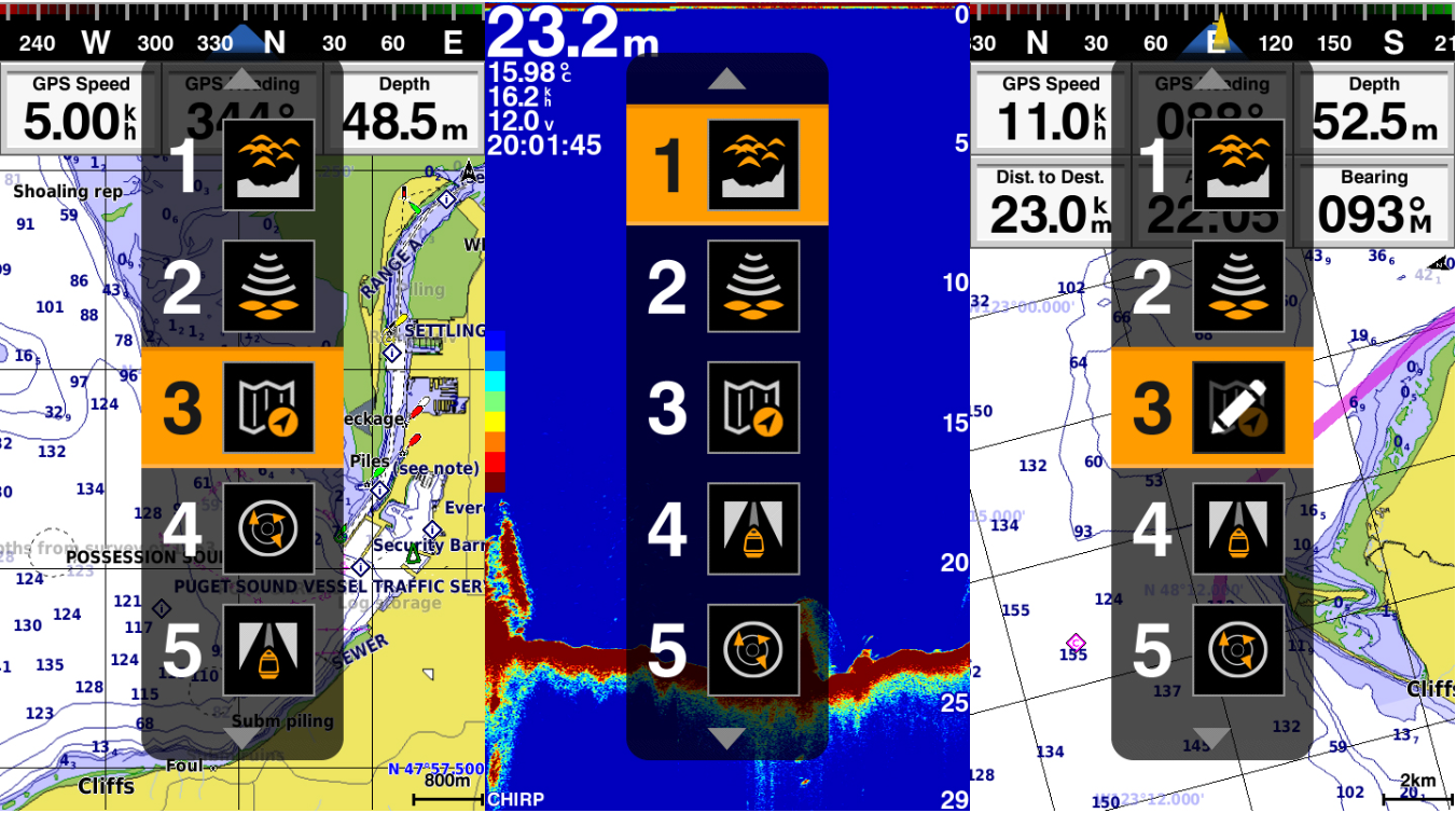 Máy Định Vị Dò Cá GARMIN GPSMAP 585 Plus 22 Máy Định Vị Dò Cá GARMIN GPSMAP 585 Plus