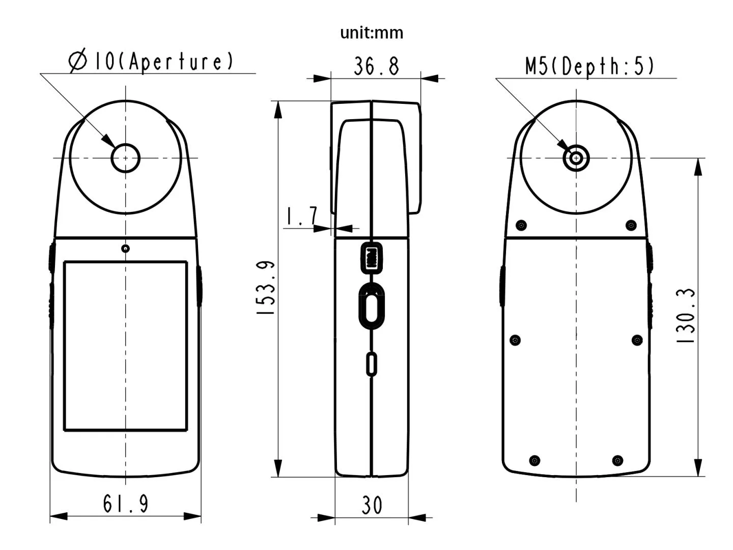 Máy đo màu bức xạ quang phổ Huicolor CL800 40 15