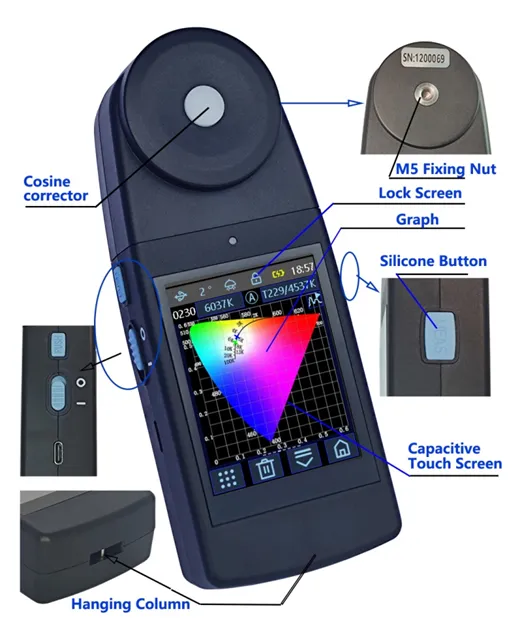 Máy đo màu độ rọi Huicolor CL503 26 3b93d4297e5ae4d