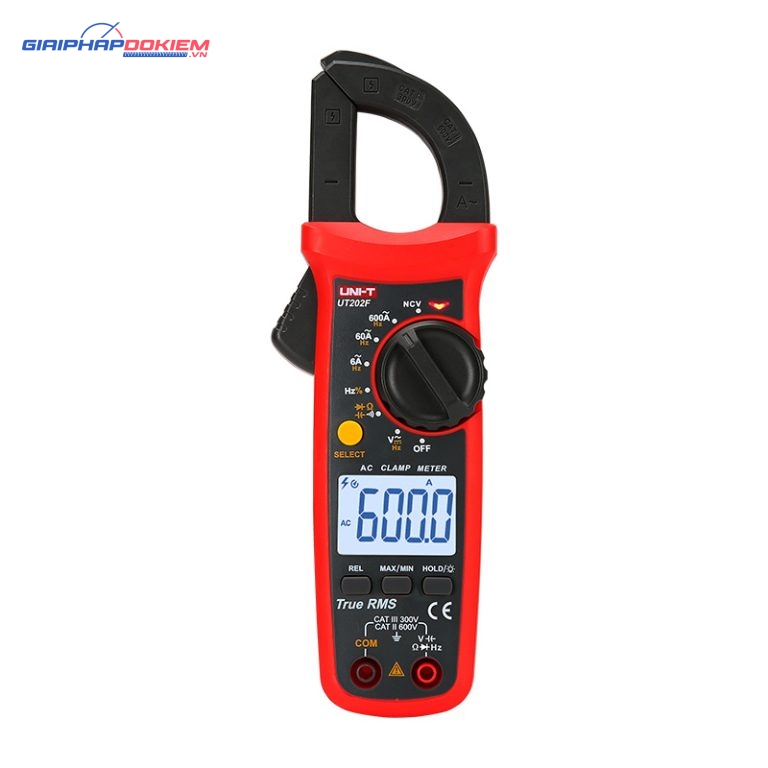Đồng hồ ampe kìm Uni-T UT202F (600A;AC) 1 Đồng hồ ampe kìm Uni-T UT202F (600A;AC)