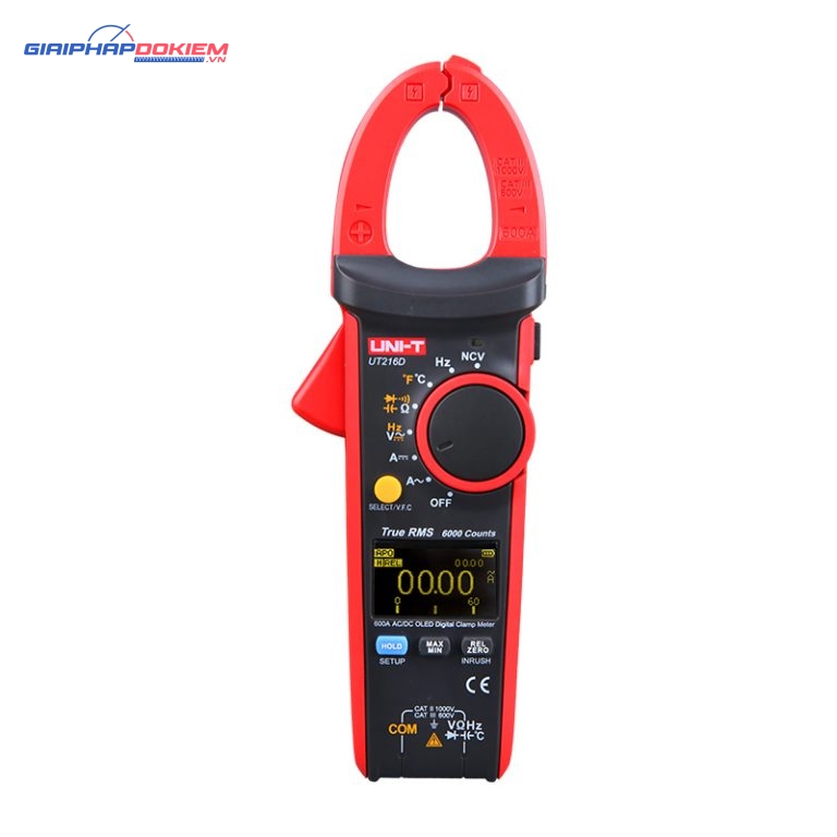 Ampe kìm Uni-T UT216D (AC;DC;600A) 1 Ampe kìm Uni-T UT216D (AC;DC;600A)
