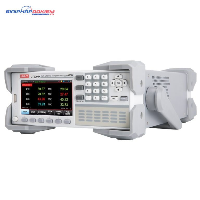 Máy đo ghi nhiệt độ 8 kênh Uni-T UT3208+ 1 Máy đo ghi nhiệt độ 8 kênh Uni-T UT3208+