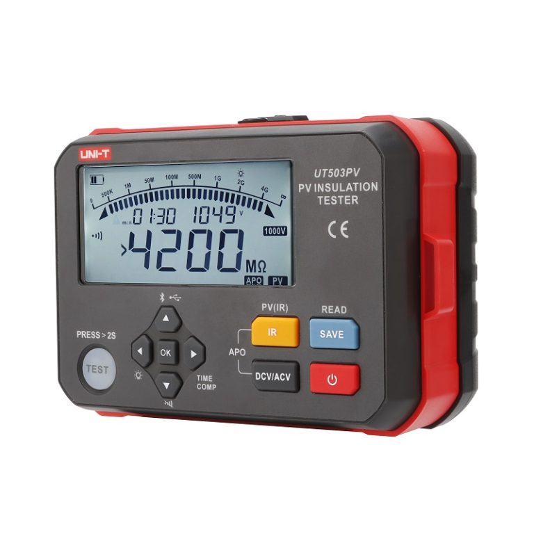 Máy đo điện trở cách điện Solar Uni-T UT503PV (1000V, 4000MΩ) 1 Máy đo điện trở cách điện Solar Uni-T UT503PV (1000V, 4000MΩ)