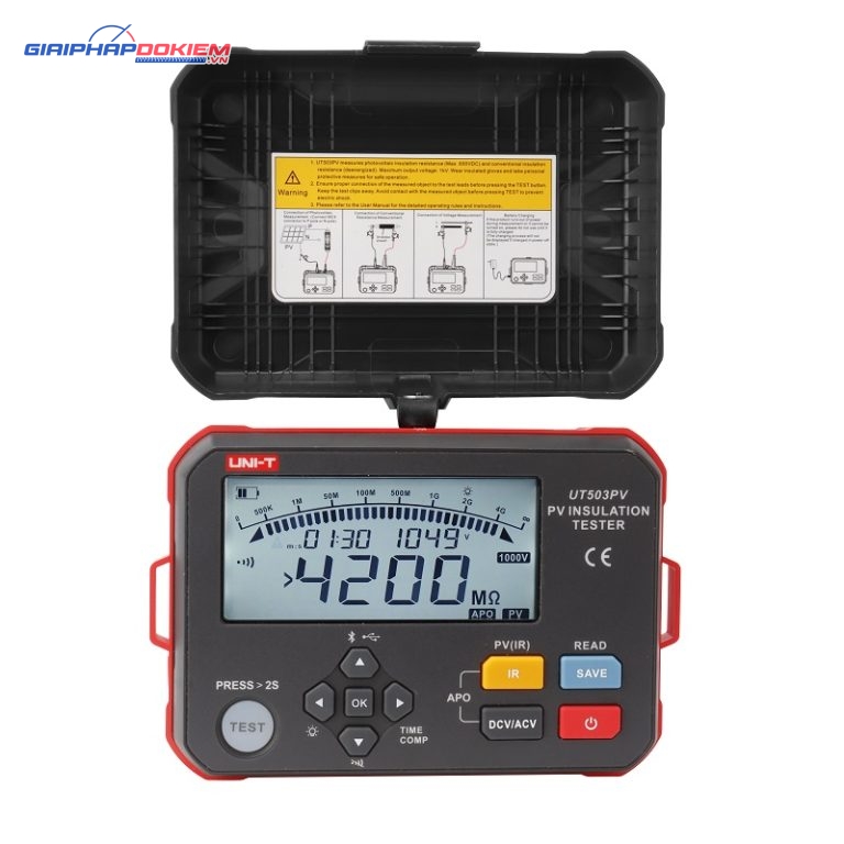 Máy đo điện trở cách điện Solar Uni-T UT503PV (1000V, 4000MΩ) 2 Máy đo điện trở cách điện Solar Uni-T UT503PV (1000V, 4000MΩ) - Ảnh 2