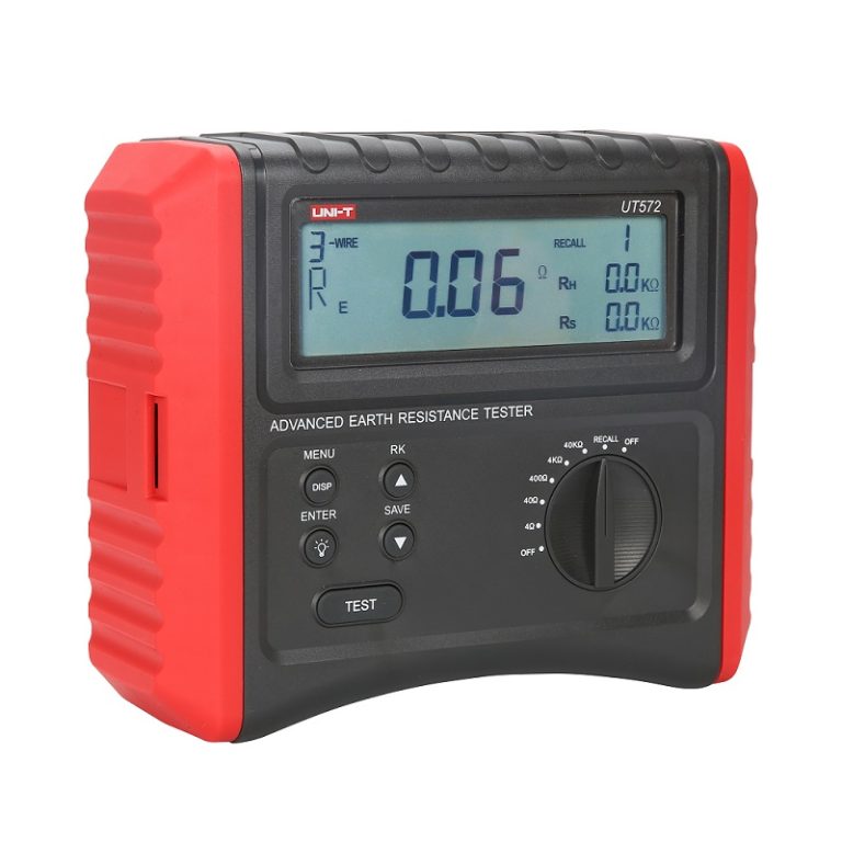 Máy đo điện trở đất và điện trở suất Uni-T UT572 (40kΩ; 2 dây; 3 dây; 4 dây) 1 Máy đo điện trở đất và điện trở suất Uni-T UT572 (40kΩ; 2 dây; 3 dây; 4 dây)