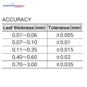 Bộ căn lá đo khe hở 0.04-3.00mm 12 lá, Niigata Seiki CS-100MT 10 bo can la do khe ho 0 04 3 00mm 12 la niigata seiki cs 150mt 1