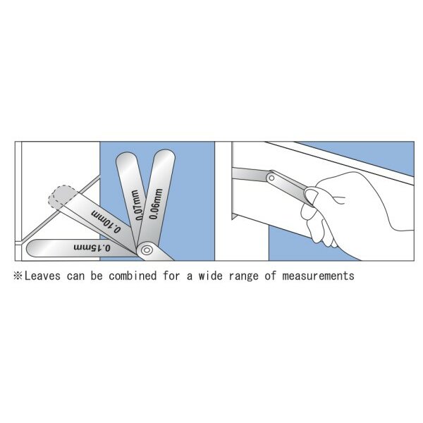 Bộ căn lá đo khe hở 0.03-0.10mm 25 lá, Niigata Seiki 100MZ 4 Bộ căn lá đo khe hở 0.03-0.10mm 25 lá, Niigata Seiki 100MZ - Ảnh 2