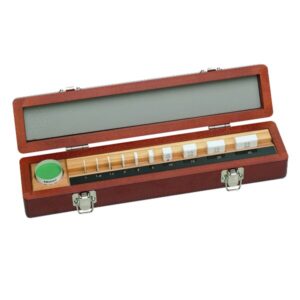 Bộ Căn Mẫu Ceramic Hệ Inch 10 Miếng Cấp 2, Có Kèm Kính Song Phẳng 0.5" Mitutoyo 516-190-11