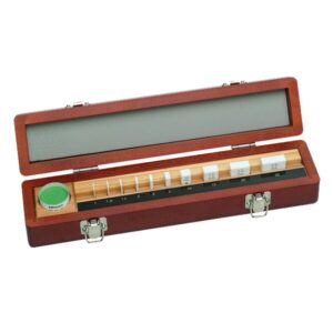 Bộ Căn Mẫu Ceramic Hệ Mét 10 Miếng Cấp 2, Có kính song song 12mm Mitutoyo 516-154-60