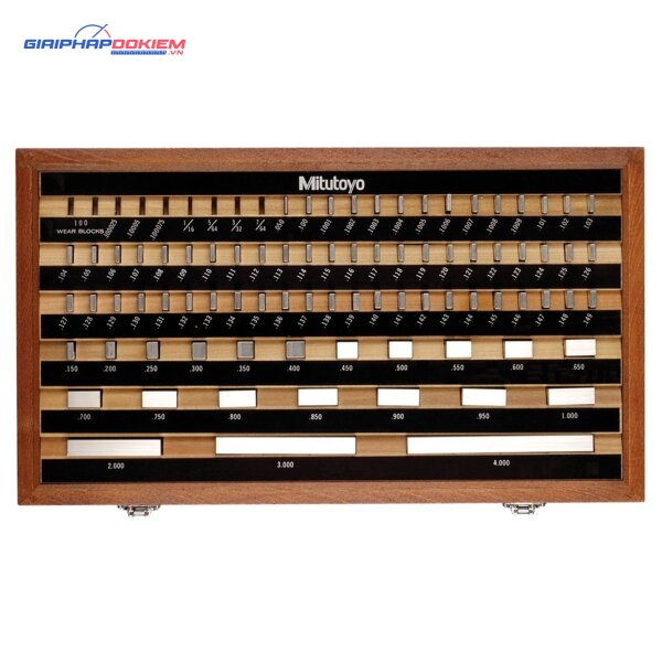 Bộ Căn Mẫu Thép Hệ Inch 82 Miếng Cấp 1 Mitutoyo 516-907-11 2 Bộ Căn Mẫu Thép Hệ Inch 82 Miếng Cấp 1 Mitutoyo 516-907-11