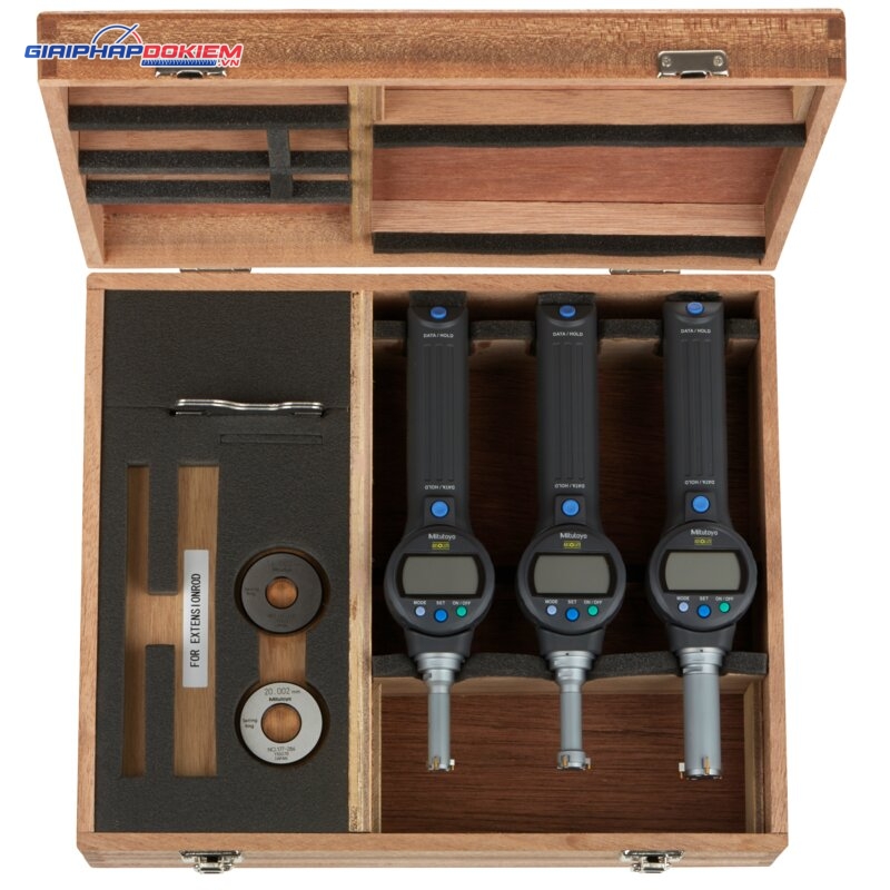Bộ Đo Lỗ 3 Chấu chính xác điện tử Inch/Metric, 0,5-1" Mitutoyo 568-966 2 Bộ Đo Lỗ 3 Chấu chính xác điện tử Inch/Metric, 0,5-1" Mitutoyo 568-966