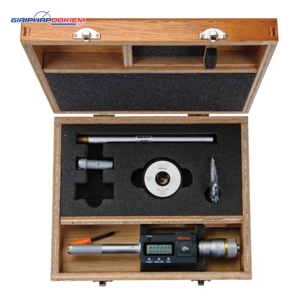 Bộ Panme Đo Lỗ 3 Chấu Điện Tử Metric/Inch 0,5-0,8", Interchange. Head IP65, TIN Mitutoyo 468-977 1 Bộ Panme Đo Lỗ 3 Chấu Điện Tử Metric/Inch 0,5-0,8", Interchange. Head IP65, TIN Mitutoyo 468-977