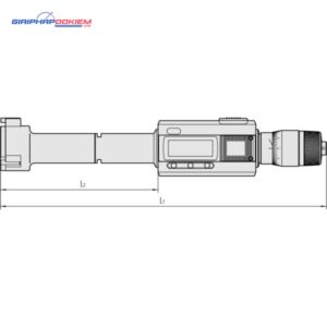 Bộ Panme Đo Lỗ 3 Chấu Điện Tử Metric/ Inch 0,5-1", Interchange. Head IP65, TIN Mitutoyo 468-987 23 bo panme do lo 3 chau dien tu metric inch 3 4 interchange head ip65 tin mitutoyo 468 990 5