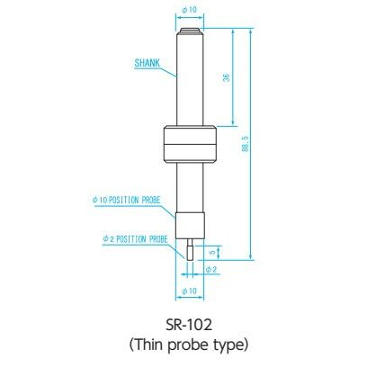 Đầu dò gá tâm đường kính 2mm Niigata Seiki SR-102 2 Đầu dò gá tâm đường kính 2mm Niigata Seiki SR-102 - Ảnh 2