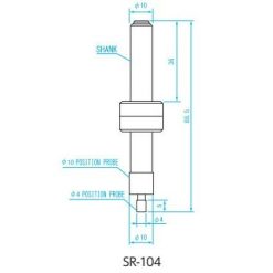 Đầu dò gá tâm đường kính 4mm Niigata Seiki SR-104 5 dau do ga tam duong kinh 4mm niigata seiki sr 104 1