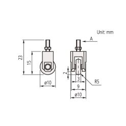 dau lan dong ho so contact element roller point d 10mm roll inch 901991 1