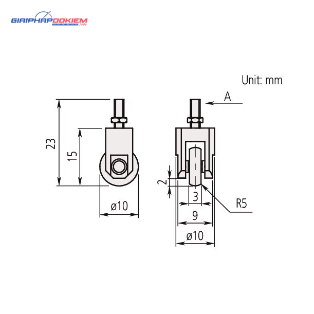 Đầu lăn đồng hồ so D=10mm Mitutoyo 901991 5 Đầu lăn đồng hồ so D=10mm Mitutoyo 901991 - Ảnh 2