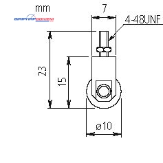 Đầu lăn đồng hồ so D=10mm Mitutoyo 901991 6 Đầu lăn đồng hồ so D=10mm Mitutoyo 901991 - Ảnh 3