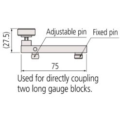 Đầu nối cho 2 khối đo dài Connector A Mitutoyo 619031 5 dau noi cho 2 khoi do dai connector a mitutoyo 619031 1
