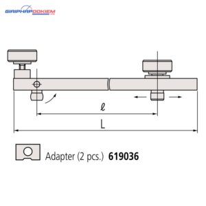 Đầu nối cho 2 khối đo dài Connector B Mitutoyo 619032 5 dau noi cho 2 khoi do dai connector b mitutoyo 619032 1