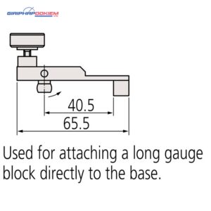 Đầu nối cho 2 khối đo dài Connector D Mitutoyo 619034 5 dau noi cho 2 khoi do dai connector d mitutoyo 619034 1