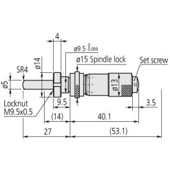 Đầu Panme 0-0,5" Mitutoyo 148-814 5 dau panme 0 0 5 mitutoyo 148 831 1