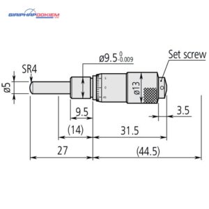 Đầu Panme 0-13mm Mitutoyo 148-801 5 dau panme 0 13mm mitutoyo 148 801 1