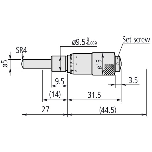 Đầu Panme 0-13mm Mitutoyo 148-801 4 Đầu Panme 0-13mm Mitutoyo 148-801 - Ảnh 2