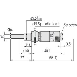 Đầu Panme 0-13mm Mitutoyo 148-803 5 dau panme 0 13mm mitutoyo 148 803 1