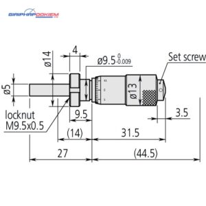 Đầu Panme 0-13mm Mitutoyo 148-823 4 dau panme 0 13mm mitutoyo 148 823 1