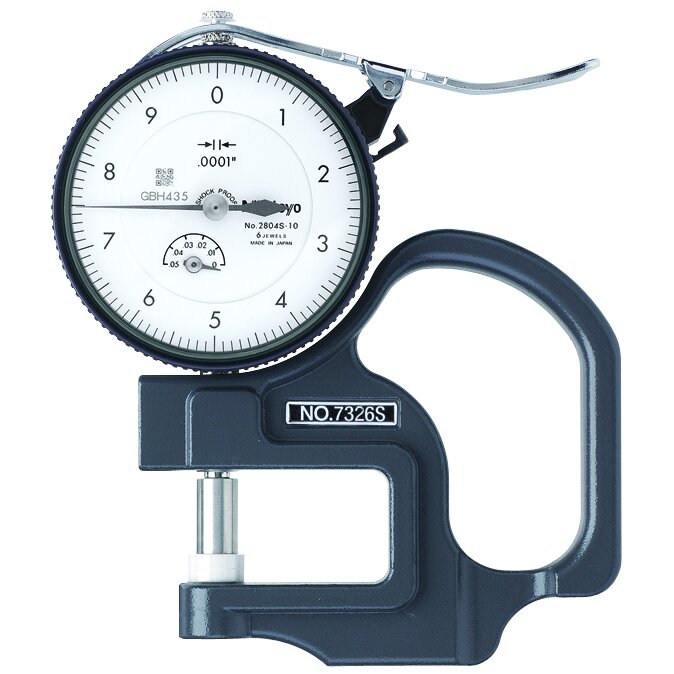 Đồng hồ đo độ dày cơ khí, 0-0,05", 0,0001" Mitutoyo 7326S 3 Đồng hồ đo độ dày cơ khí, 0-0,05", 0,0001" Mitutoyo 7326S