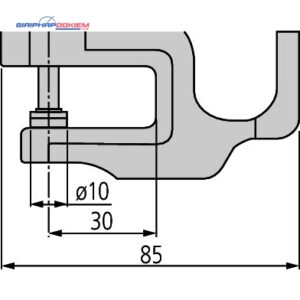 Đồng hồ đo độ dày cơ khí, 0-10mm, 0,01mm Mitutoyo 7301 5 dong ho do do day co khi 0 20mm 0 01mm 7305 1