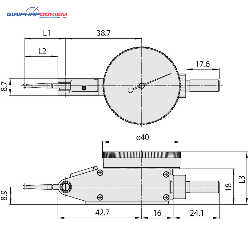 Đồng Hồ So Chân Gập, Dial Test Indicator, Horiz., Ruby Sty. 0,2mm, 0,002mm, 8mm Stem Mitutoyo 513-475-10E 5 Đồng Hồ So Chân Gập, Dial Test Indicator, Horiz., Ruby Sty. 0,2mm, 0,002mm, 8mm Stem Mitutoyo 513-475-10E - Ảnh 2