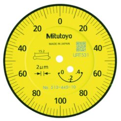 Đồng Hồ So Chân Gập, Dial Test Indicator, Horiz. 20° Face 0,4mm, 0,002mm, 4/8m Stem Mitutoyo 513-445-10A 7 dong ho so chan gap dial test indicator horiz 20° face 0 06 0 0005 4 9 52mm stem bracket black dial 513 446 16t 2