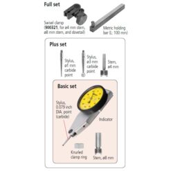 Đồng Hồ So Chân Gập, Dial Test Indicator, Horiz. 20° Face 0,4mm, 0,002mm, 4/8m Stem Mitutoyo 513-445-10A 8 dong ho so chan gap dial test indicator horiz 20° face 0 06 0 0005 4 9 52mm stem bracket black dial 513 446 16t 3