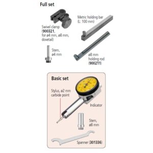 Đồng Hồ So Chân Gập, Dial Test Indicator, Horiz. Pocket Type 0,2mm, 0,002mm, with Bracket Mitutoyo 513-503T