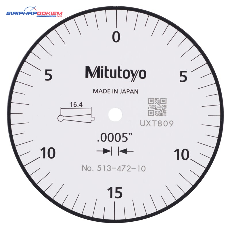 Đồng Hồ So Chân Gập, Dial Test Indicator, Horizontal Type 0,03", 0,0005", 4/9,52mm Stem, Bracket Mitutoyo 513-412-10T 7 Đồng Hồ So Chân Gập, Dial Test Indicator, Horizontal Type 0,03", 0,0005", 4/9,52mm Stem, Bracket Mitutoyo 513-412-10T - Ảnh 3