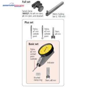 Đồng Hồ So Chân Gập, Dial Test Indicator, Horizontal Type 0,5mm, 0,01mm, 4/8mm Stem Mitutoyo 513-414-10A 8 dong ho so chan gap dial test indicator horizontal type 1mm 0 01mm 4 8mm stem 513 415 10a 2